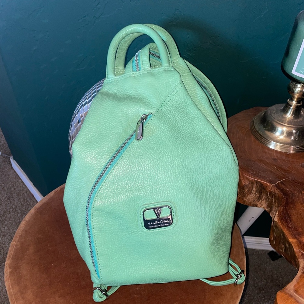 Valentina mint green backpackck